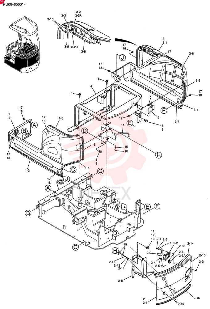 COVER ASSY PU21C00018F1