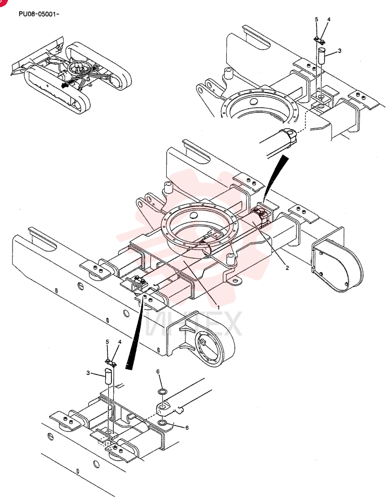 HYDRAULIC CYLINDER,Double Acting, 30mm Rod, 330mm Stroke