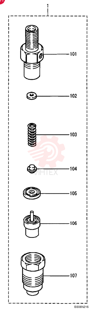 NOZZLE HOLDER VA31A6101010