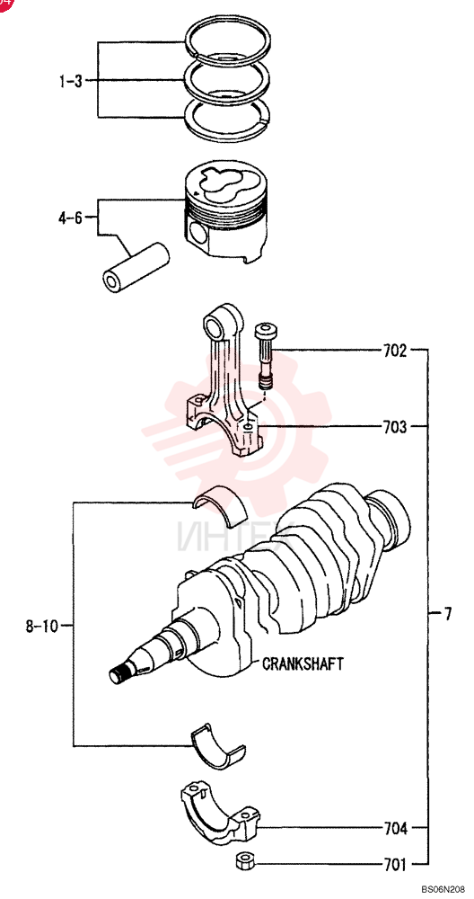 PISTON RING SET VAMM433152