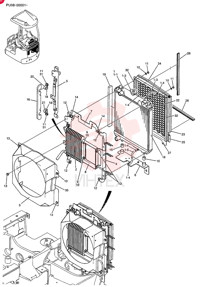 RADIATOR PU05P00014F1
