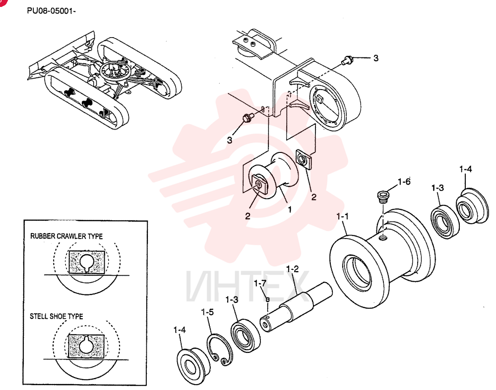 ROLLER, TRACK PE64D00005F1