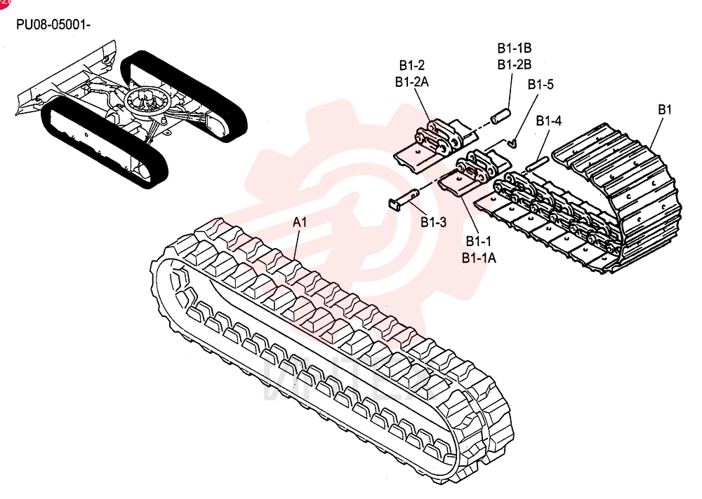 RUBBER TRACK PE61D00001P1