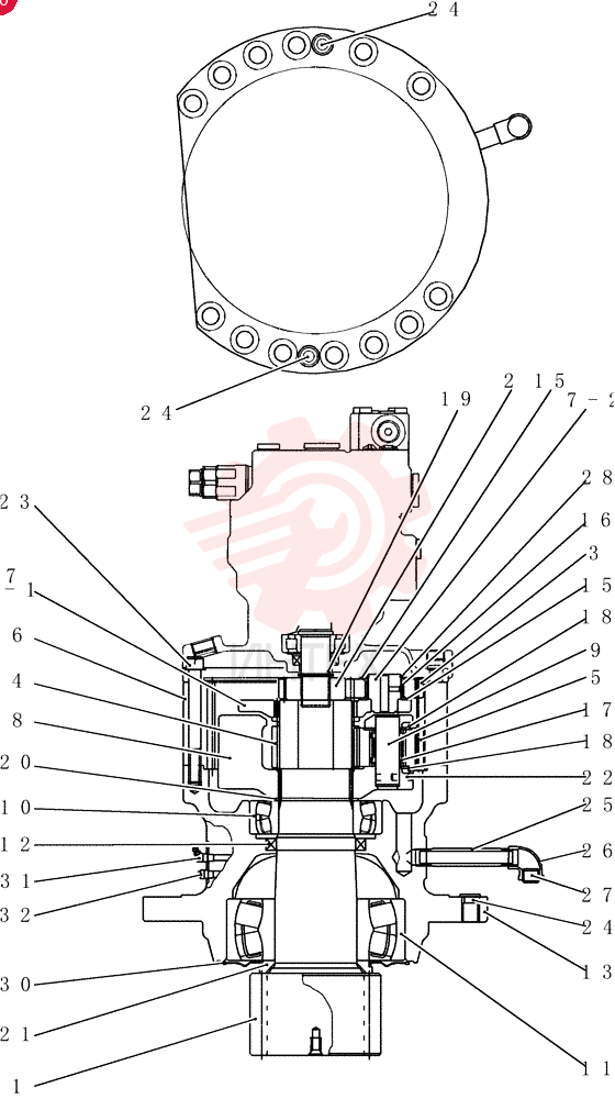 GEAR REDUCTION UNIT YN32W00019F1