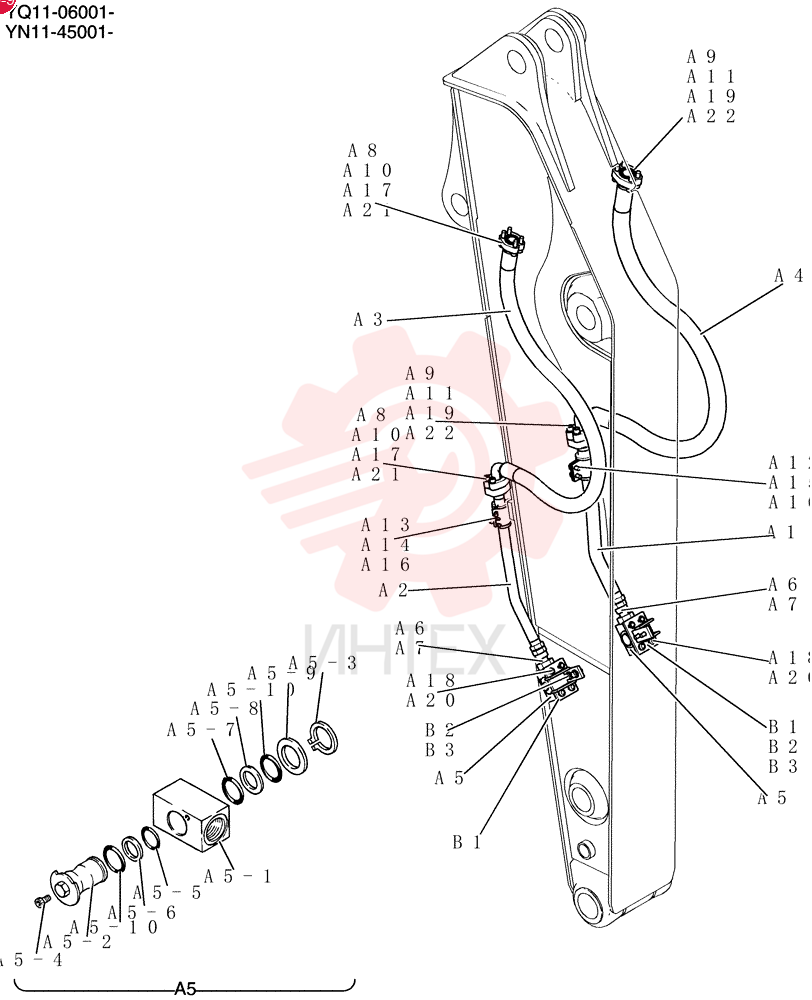 Hyd, Arm 2. 4m