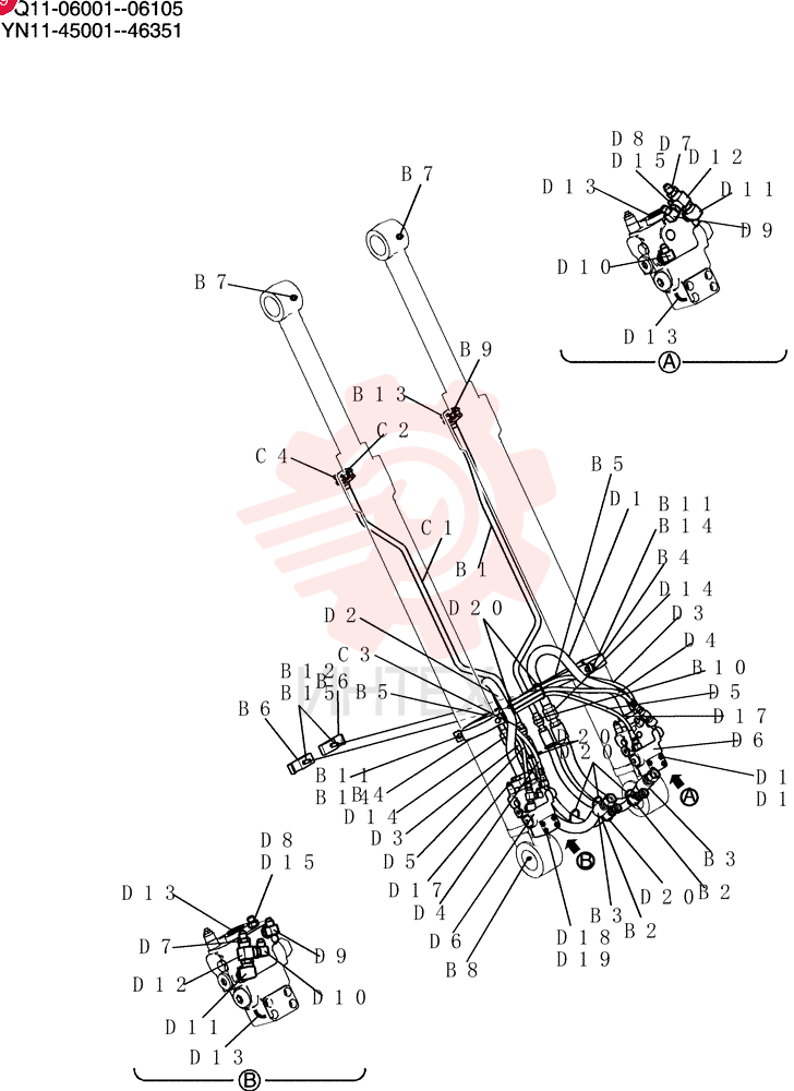 Hyd, Boom YN42H00359F1 (3)