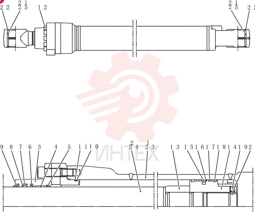 HYDRAULIC CYLINDER YN01V00153F1