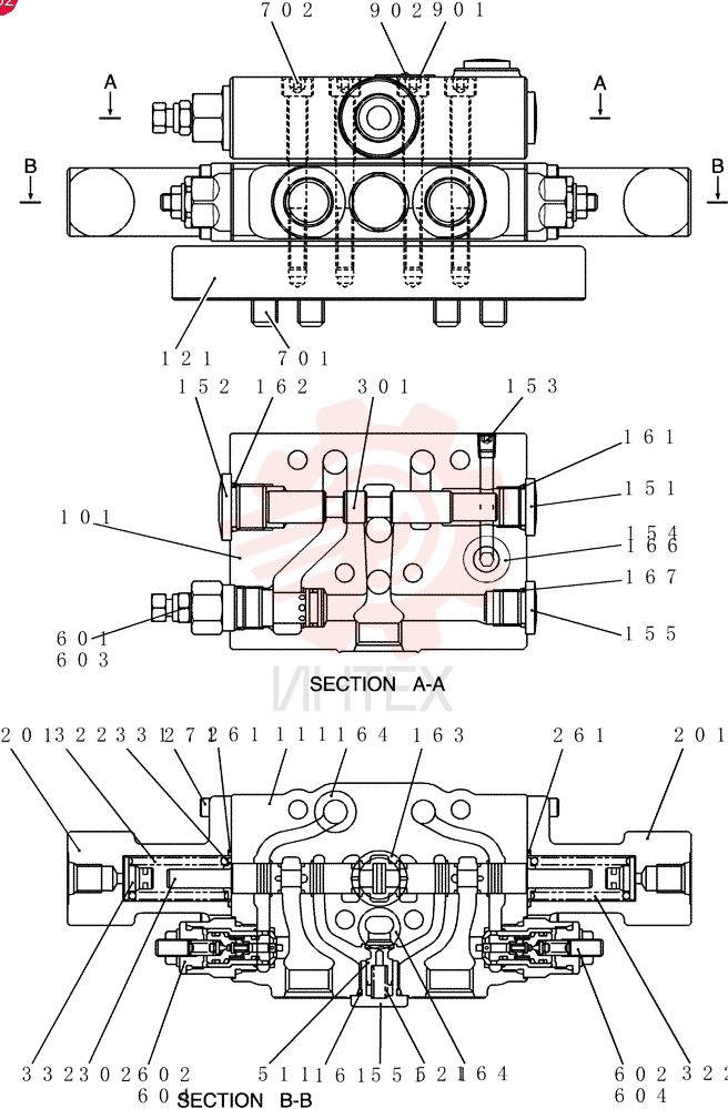 HYDRAULIC VALVE YN30V00108F1