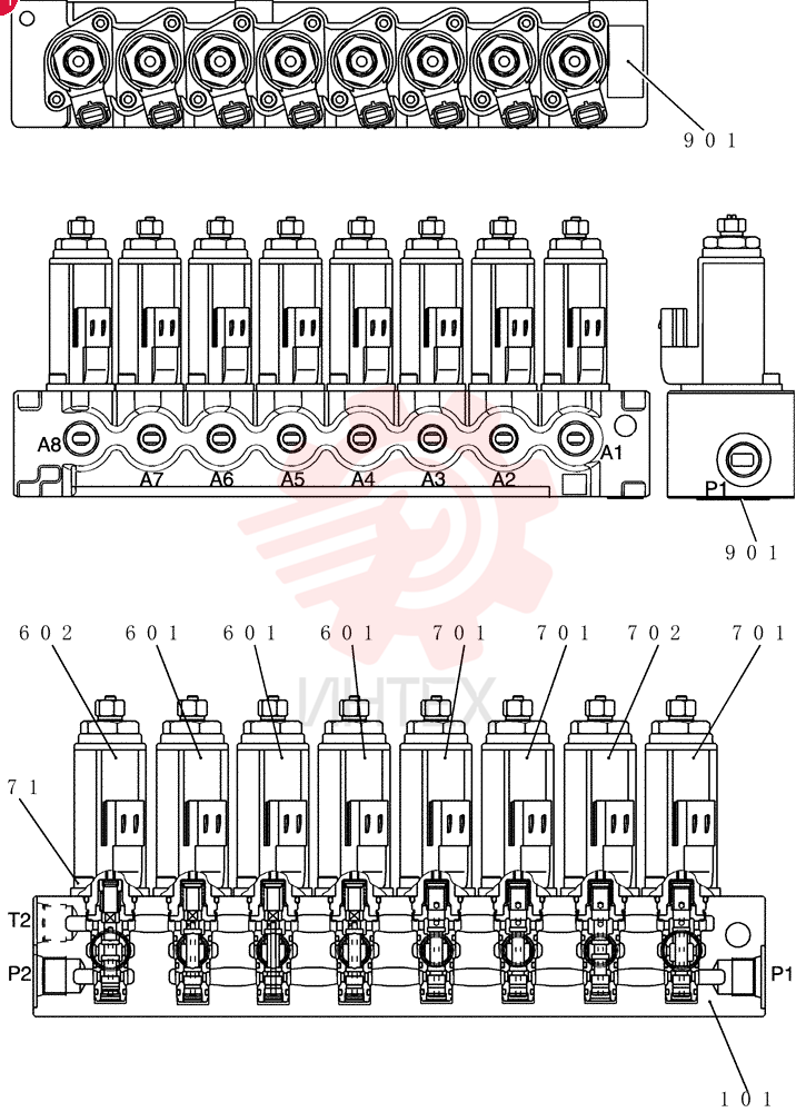HYDRAULIC VALVE YN35V00047F1