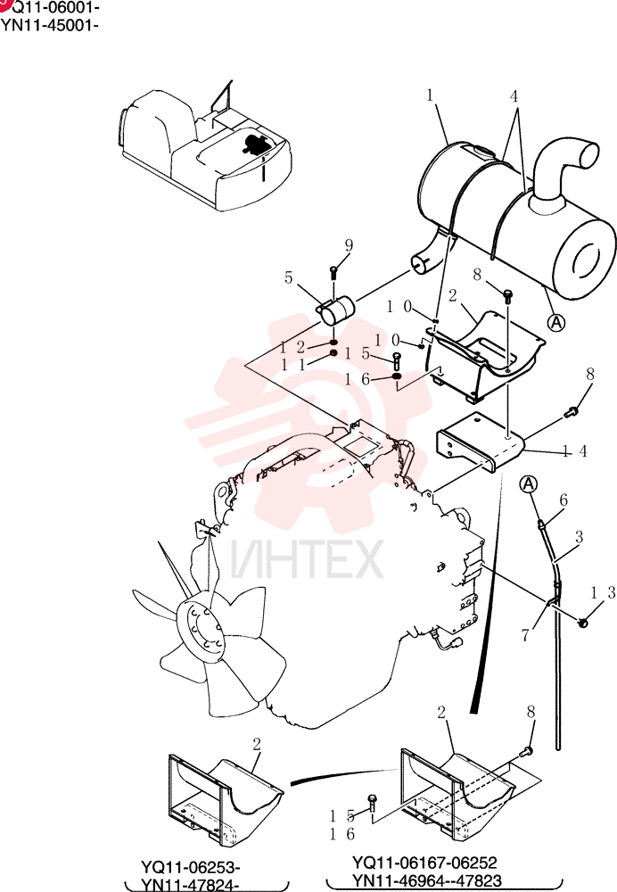 Схема (200-8) - EXCAVATOR S/N YN11-45001 - (1/06-12/09) YN12P00034F1