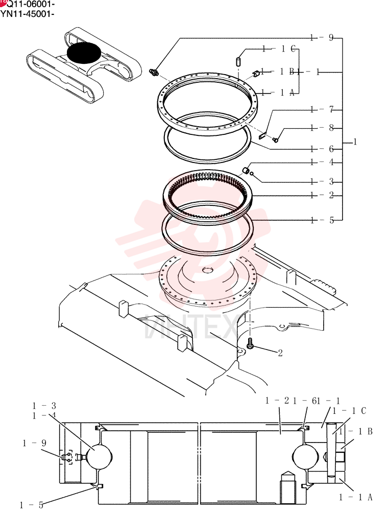 Slewing (in-house Product) YN40F00027F1 (1)