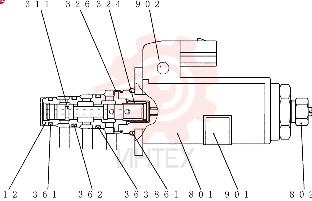 SOLENOID VALVE,Cartridge W/Coil YN35V00050F1