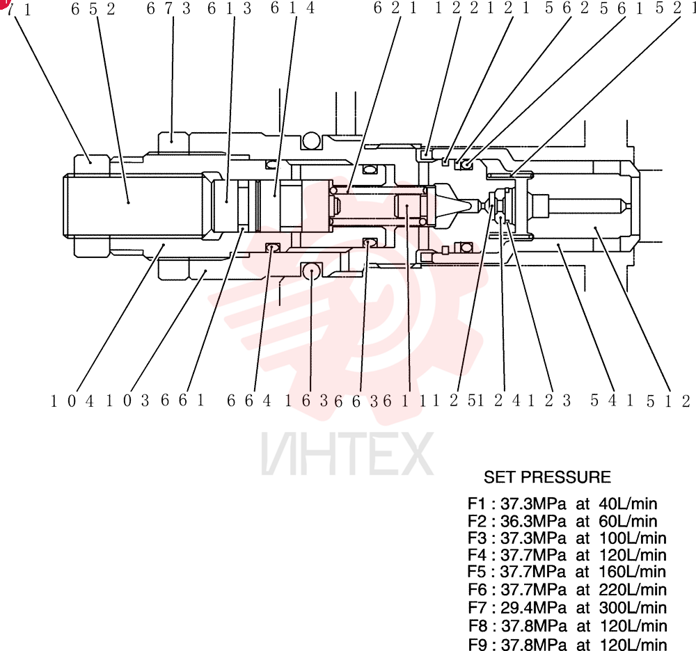 VALVE PRESSURE RELIE YN22V00001F1
