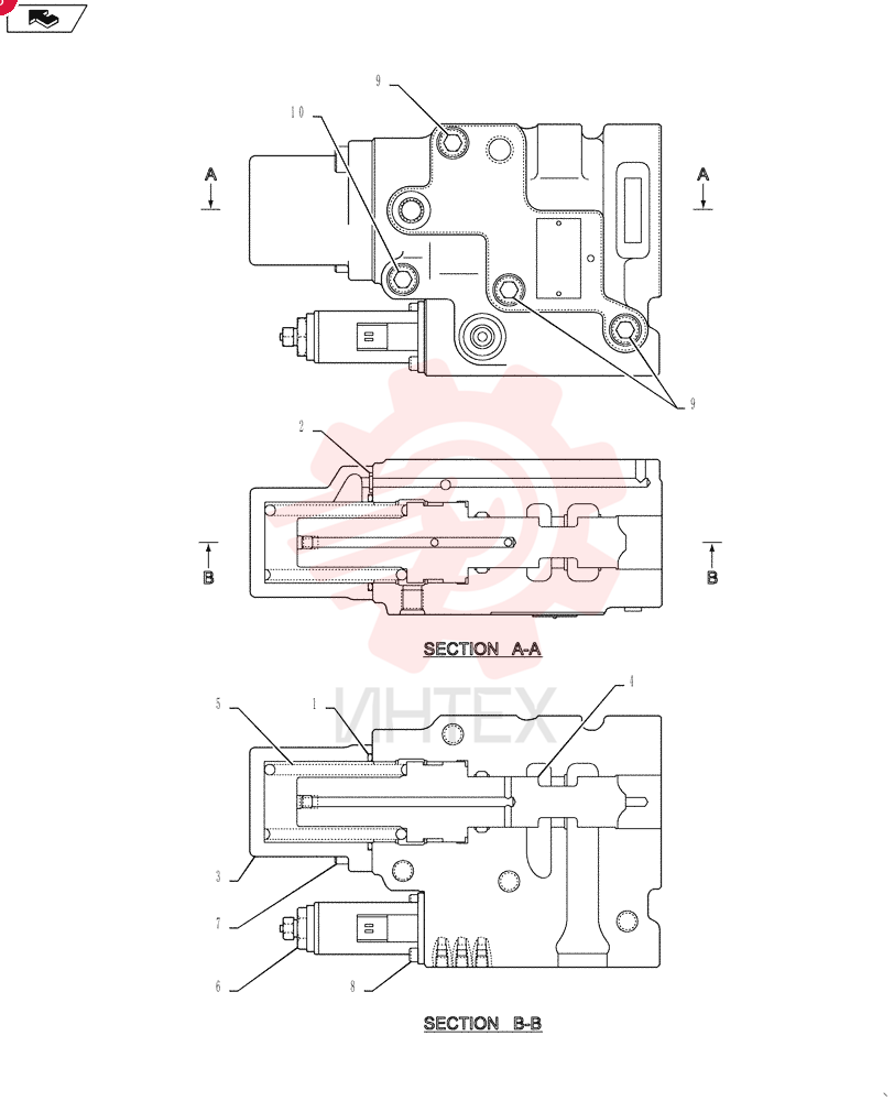 HYDRAULIC VALVE YN30V00104F1 (2)