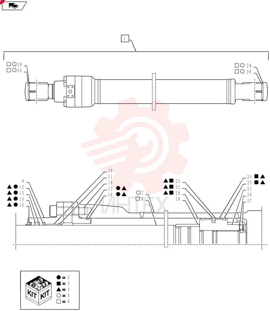 LIFT CYLINDER YB01V00033F1