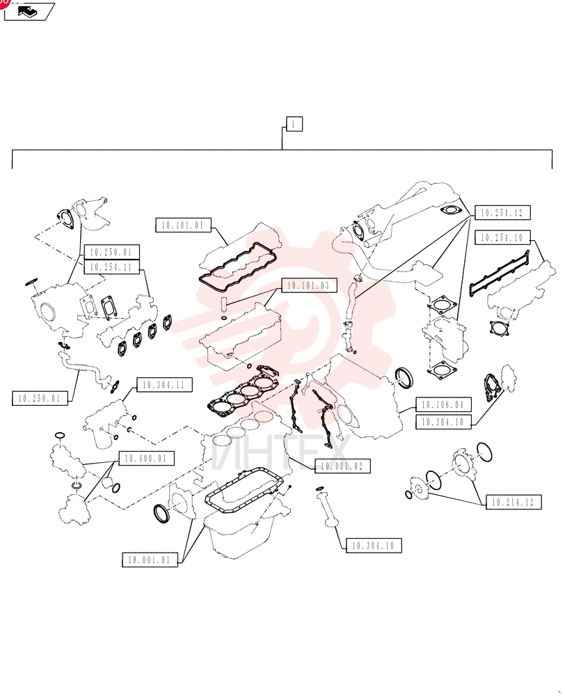 ENGINE GASKET KIT VH04111E1080