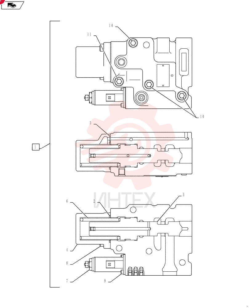 HYDRAULIC VALVE YN30V00104F1 (1)