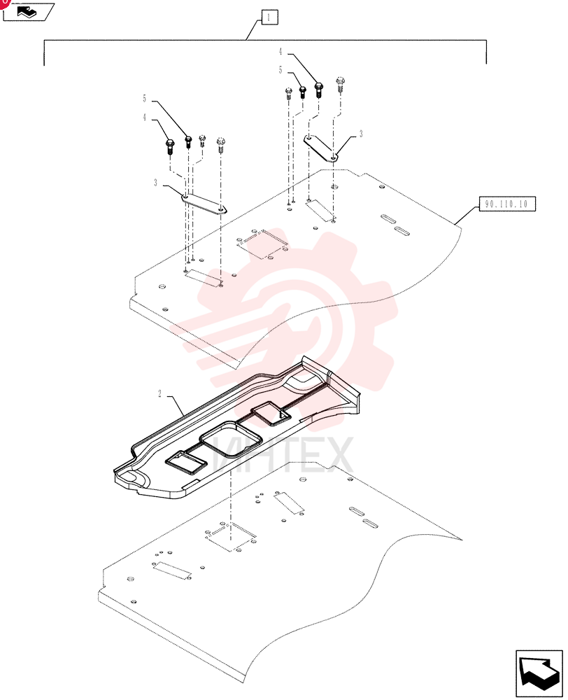 Pedal Assy, Incl 2 - 5