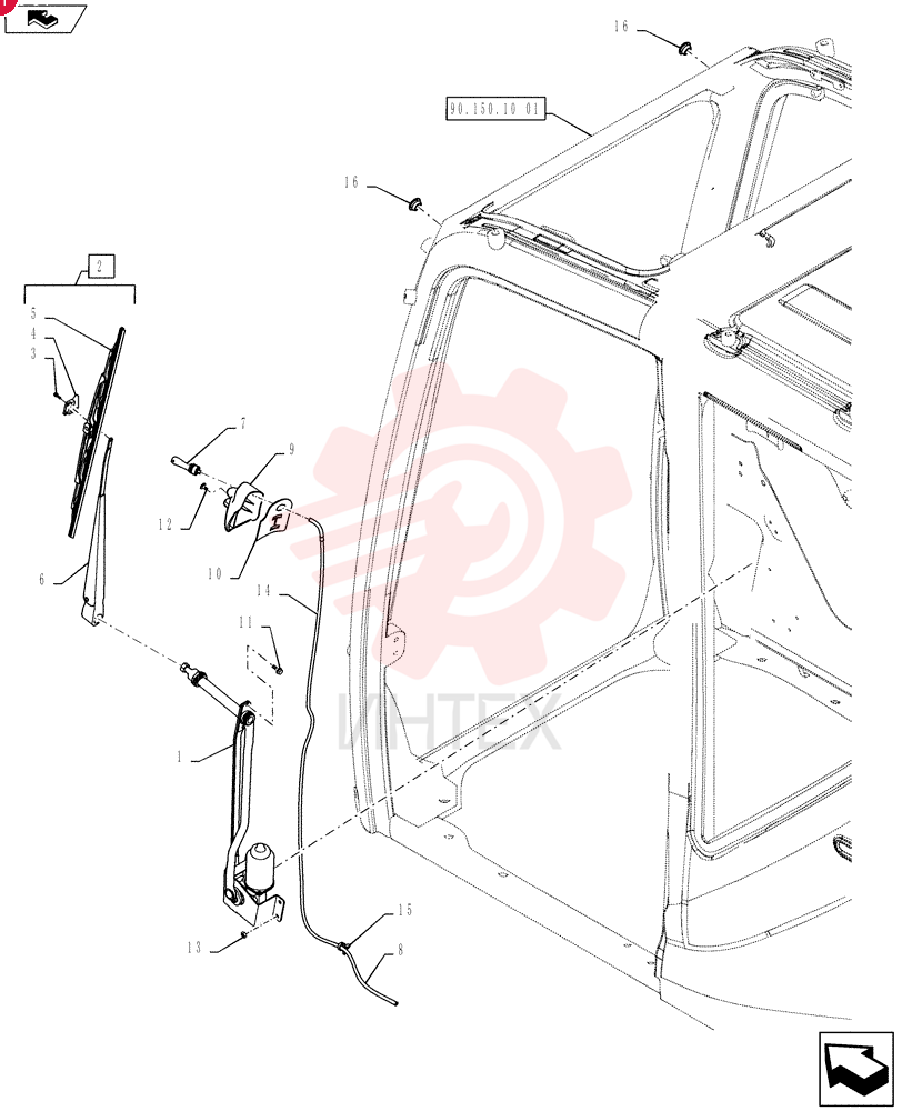 WIPER MOTOR LQ53C00003S001