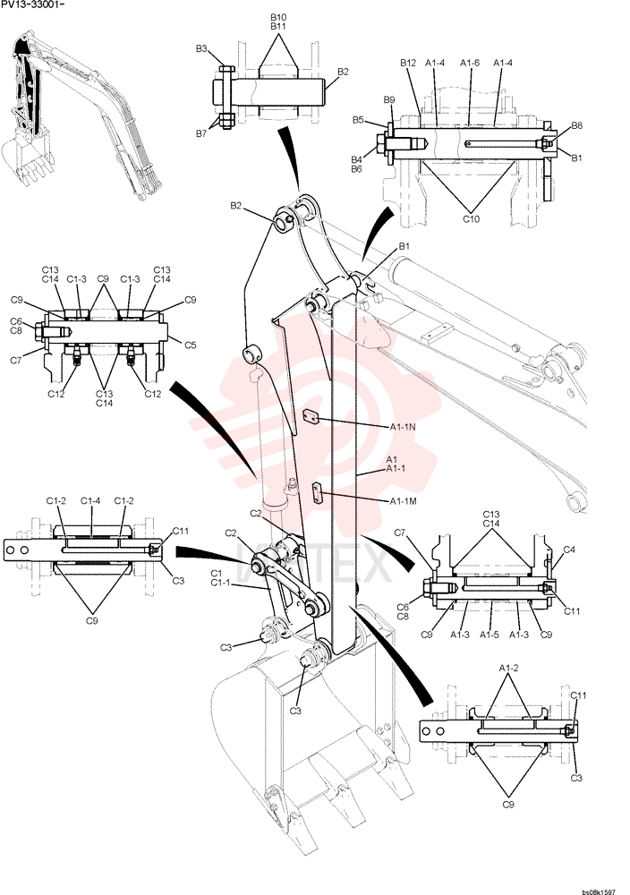 ARM ASSY. PV12B00098F1