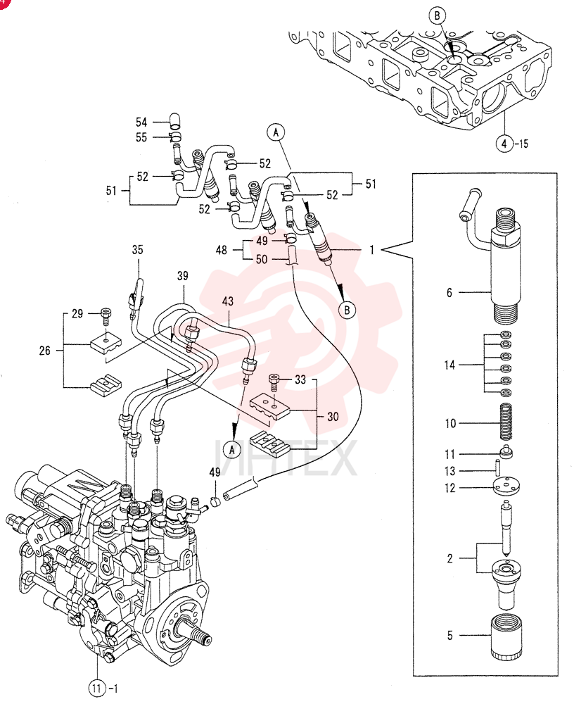 FUEL SYSTEM INJECTOR VV72964653100