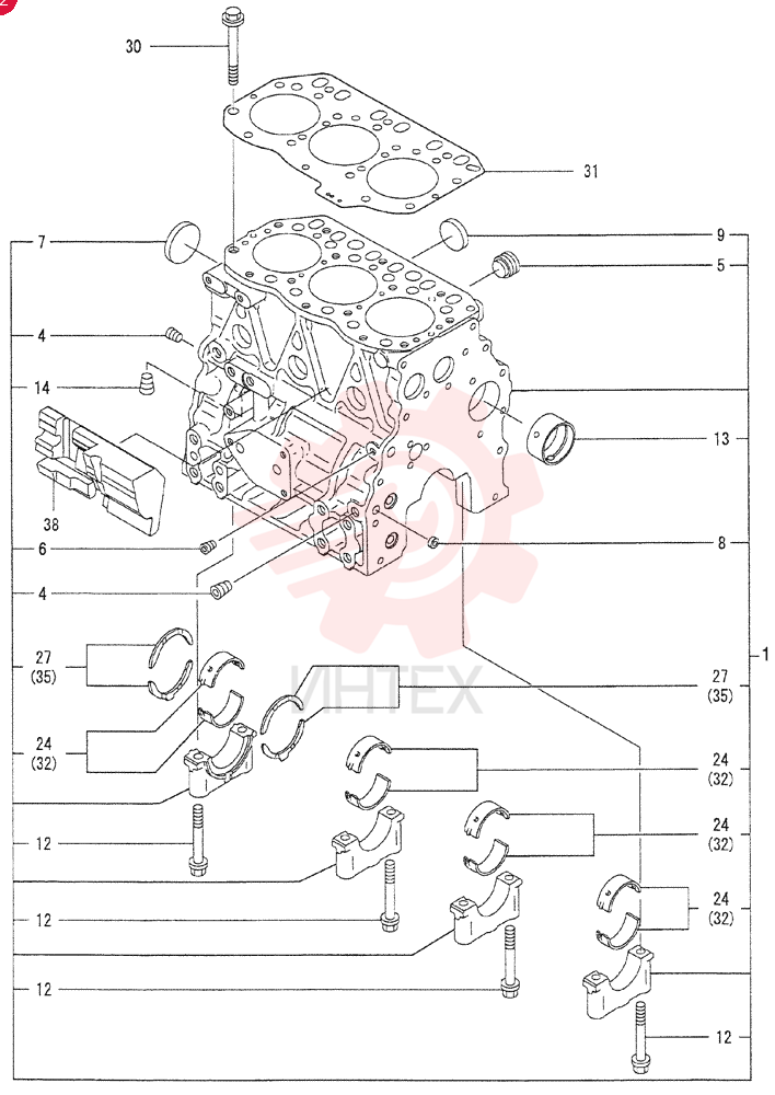 CYLINDER BLOCK VV71980201560