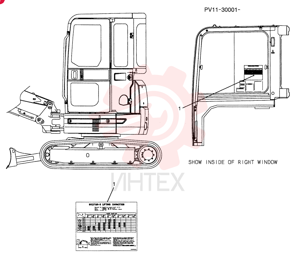 SK27SR-3 Lifting Capacities PV20T01044P1