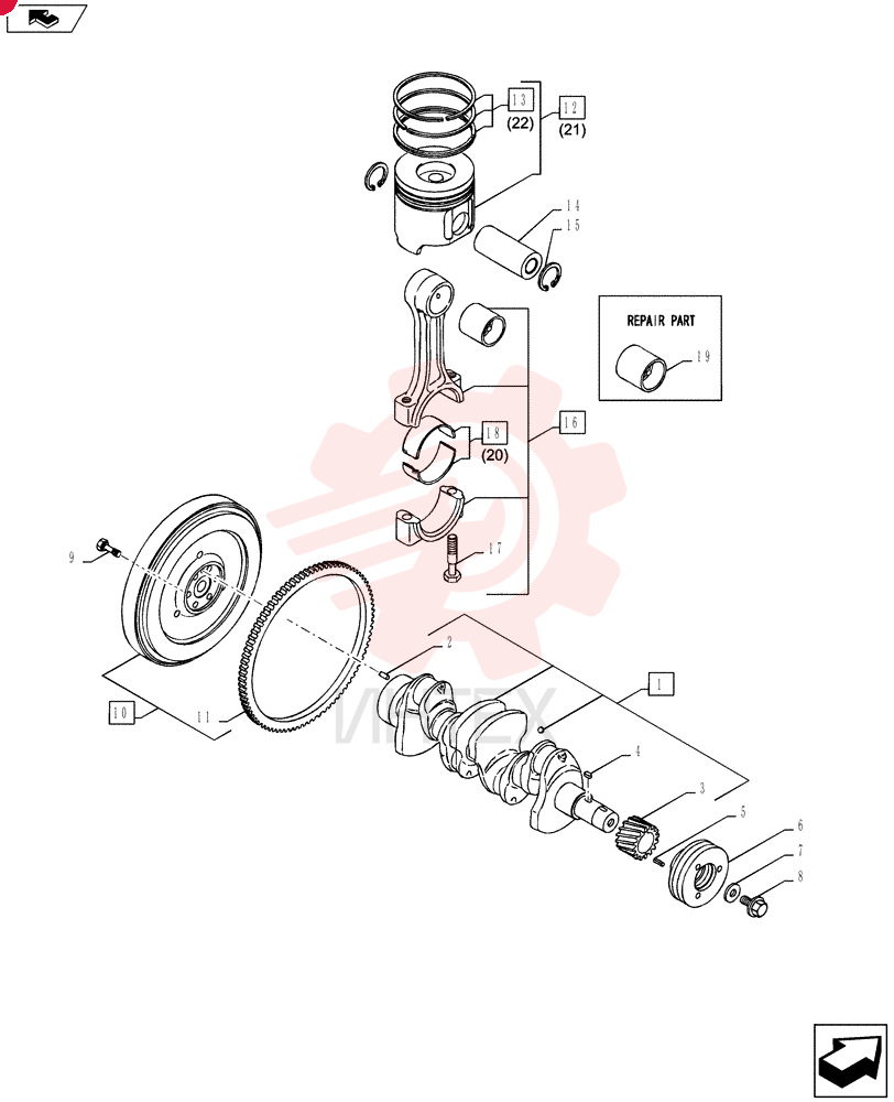 CRANKSHAFT VV12960421000
