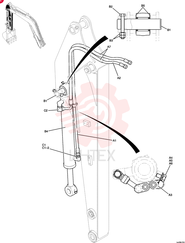 HOSE,9.5mm ID x 1410mm L