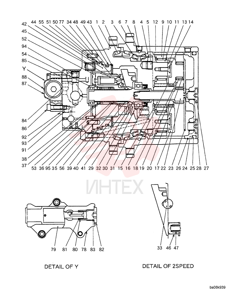 HYDRAULIC MOTOR,671CC PM15V00021F1 (2)