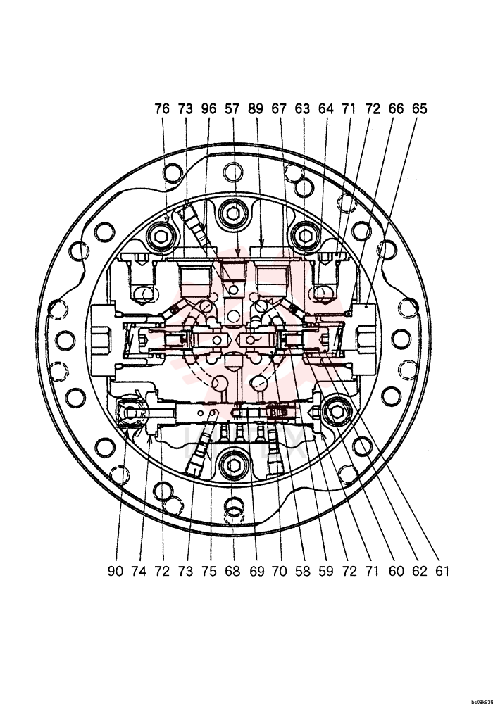 HYDRAULIC MOTOR,671CC PM15V00021F1 (1)