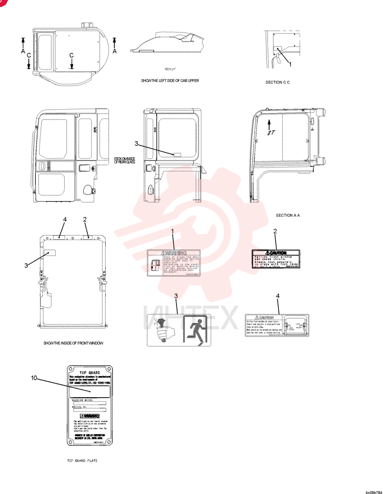 WARNING DECAL PV20T01008P1