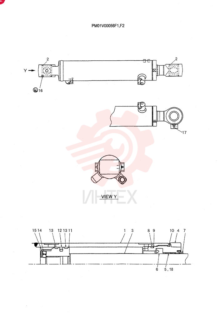 CYLINDER ASSY, SWING PM01V00056F1