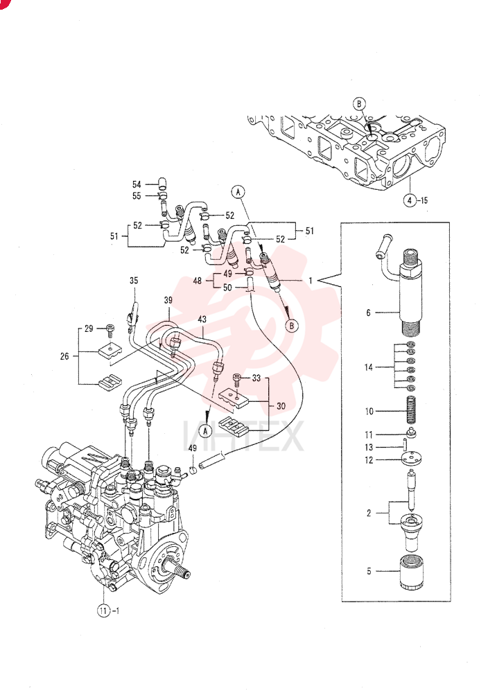 FUEL SYSTEM INJECTOR VV72964653100