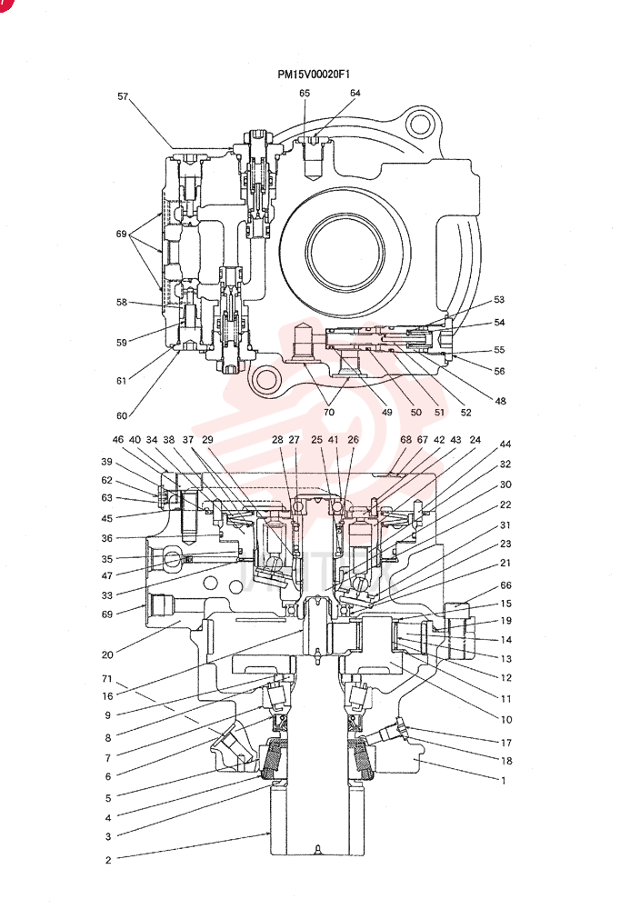 HYDRAULIC MOTOR PM15V00020F1 (1)