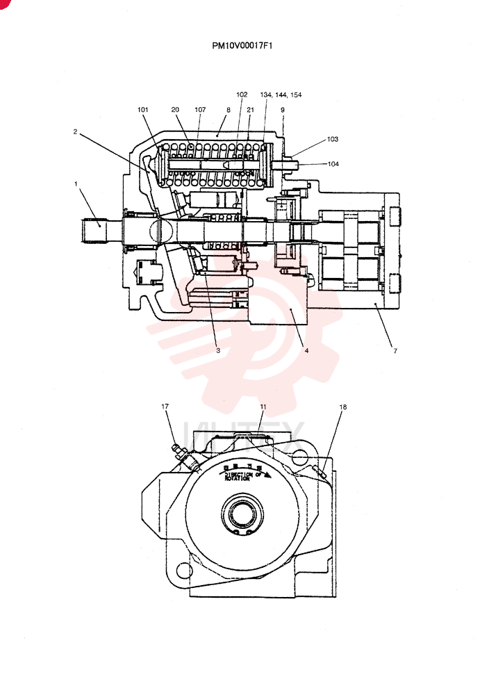HYDRAULIC PUMP PM10V00017F1