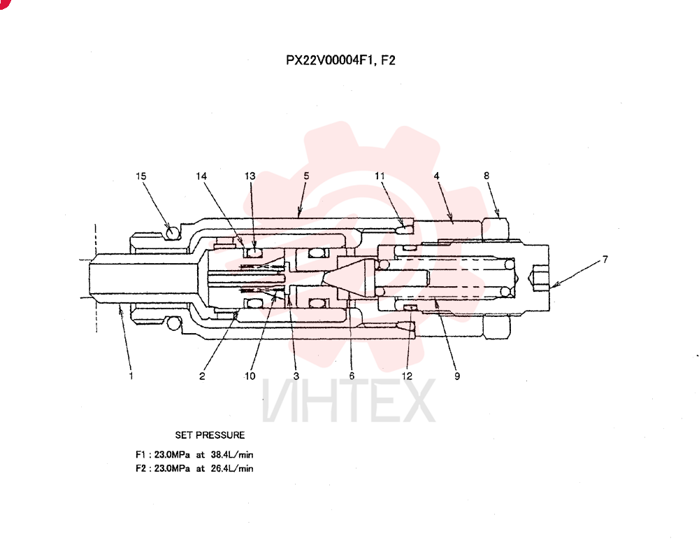 VALVE PRESSURE RELIE PX22V00004F1