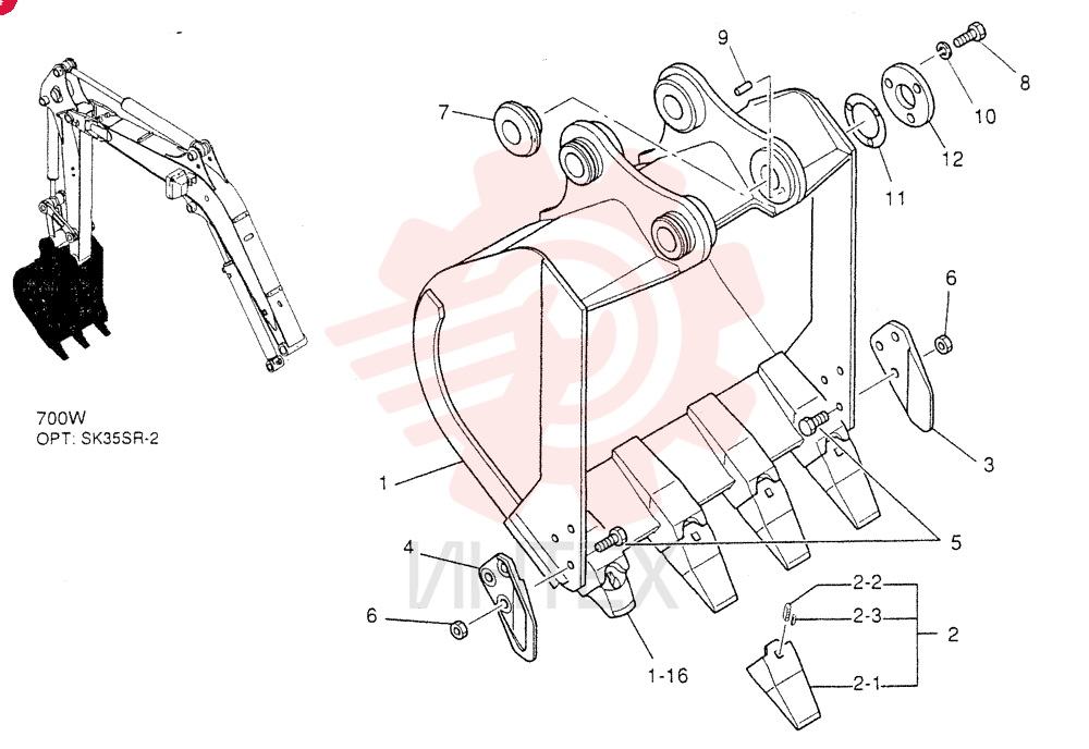 BUCKET ASSY PW61B00047F1