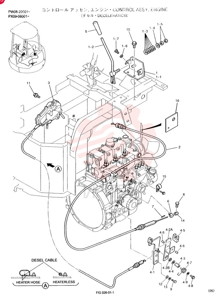 CONTROL ASSY, ENGINE (with DECELERATION) PW11M00005F2