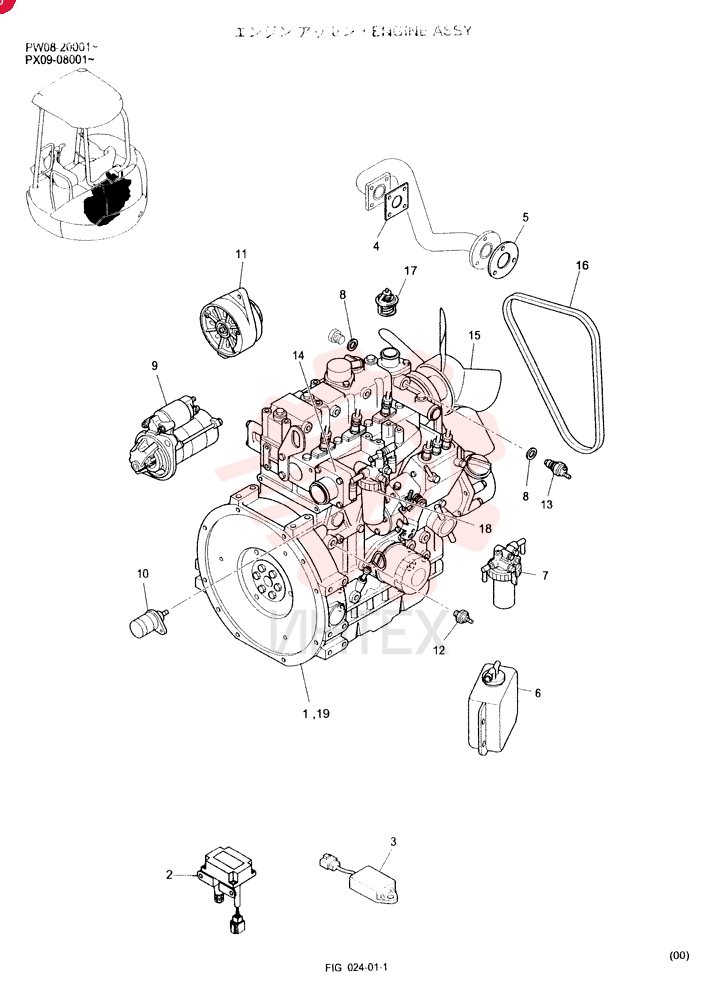 ENGINE PW02P00007F1