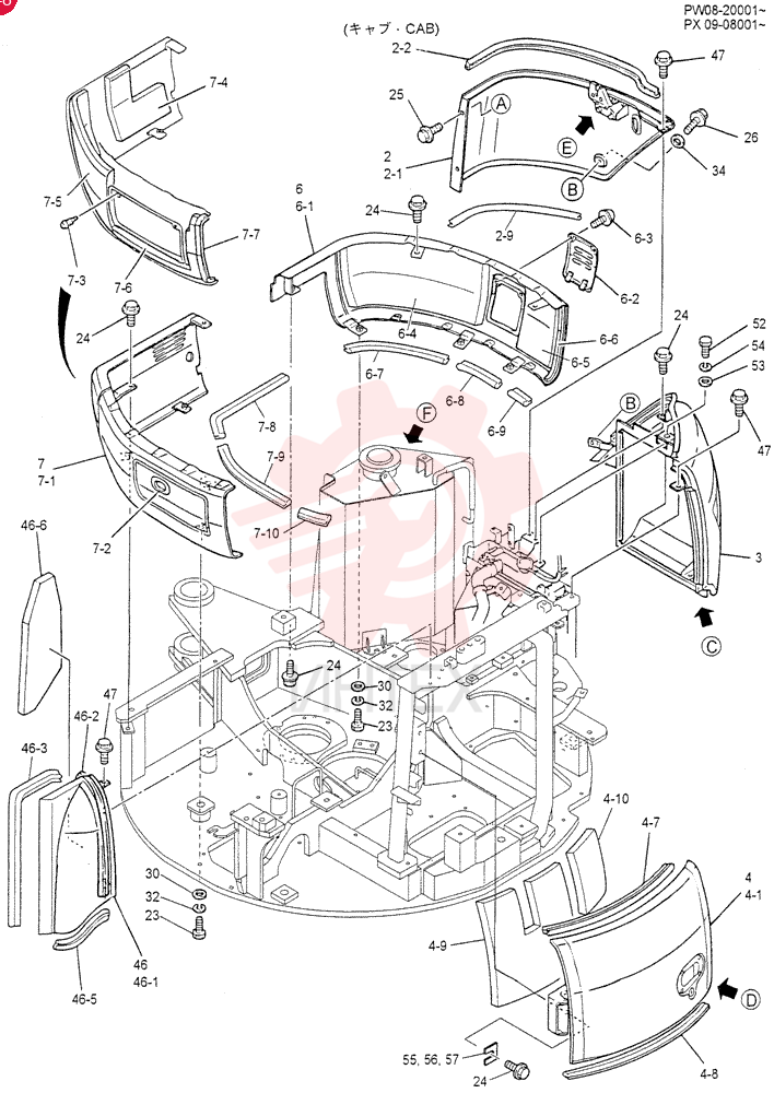 GUARD INSTAL (FOR CAB) PW21C00009F2 (3)