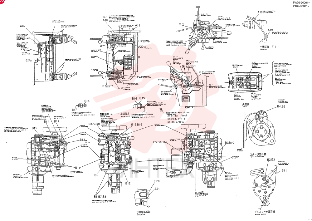 HARNESS ASSY, UPP (For CANOPY) PW13E00003F1 (6)