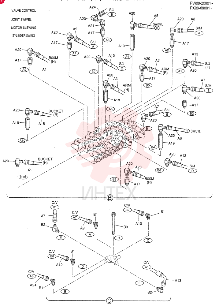 HYD LINES, UPP (For STD.) PW03H00015F1 (2)