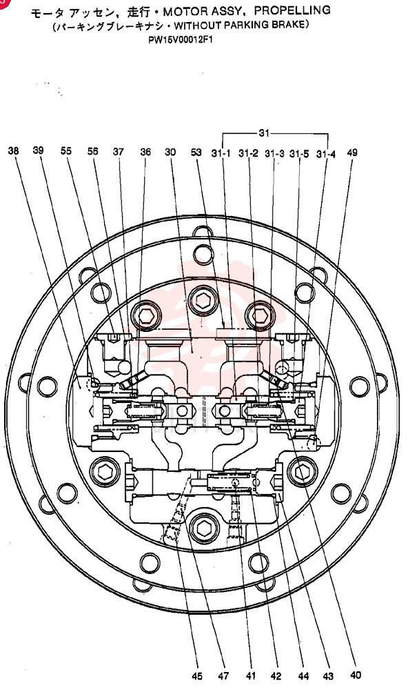 HYDRAULIC MOTOR PW15V00012F1 (1)