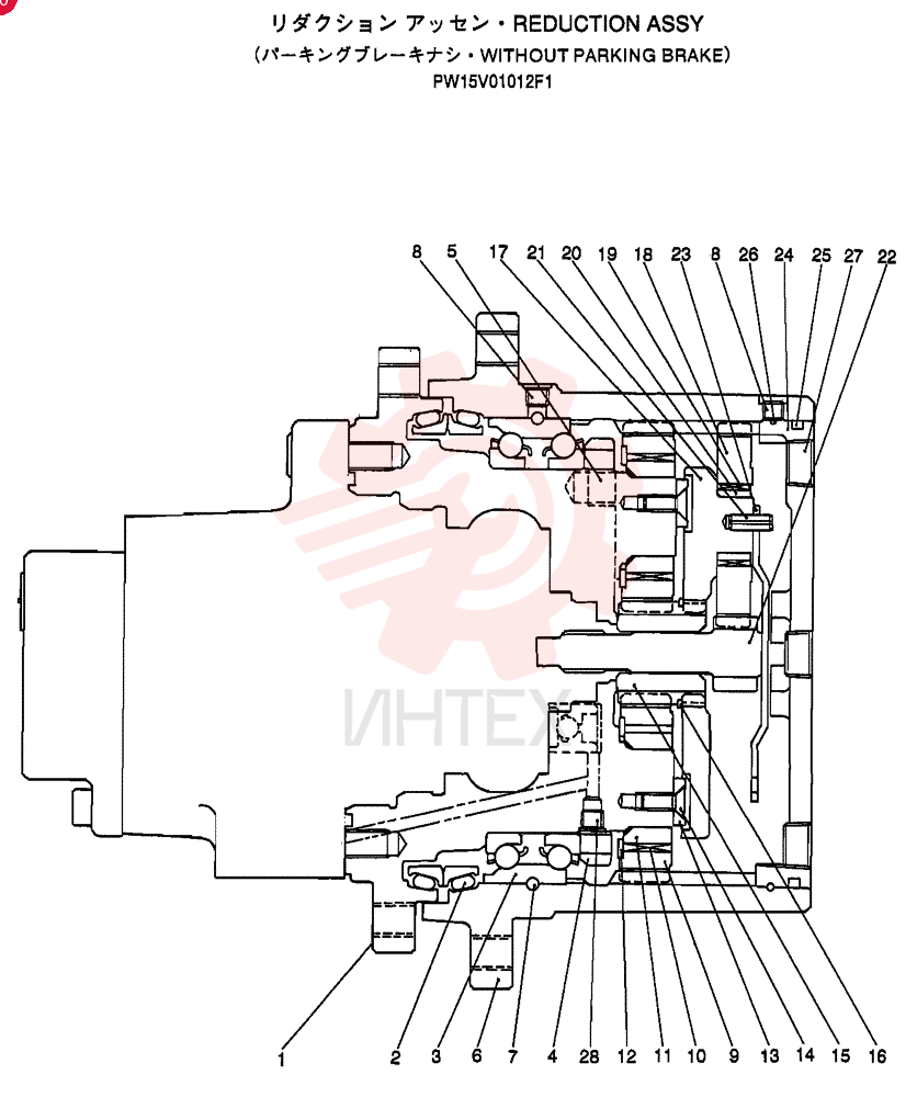 HYDRAULIC MOTOR PW15V01012F1
