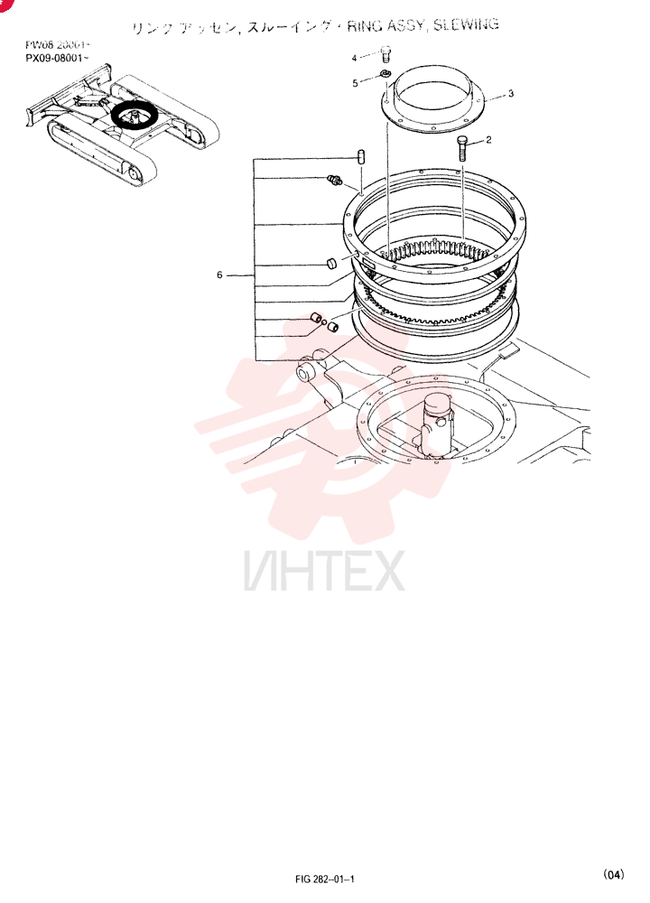 RING ASSY, SLEWING PW40F00001F2