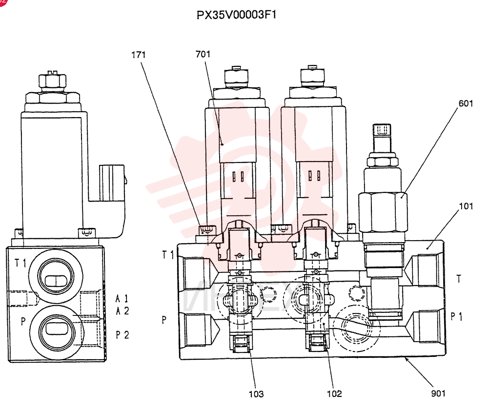 CASE PX35V00003S101