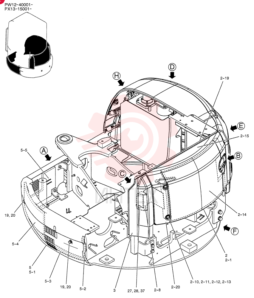 ENGINE HOOD PW22C00022F1
