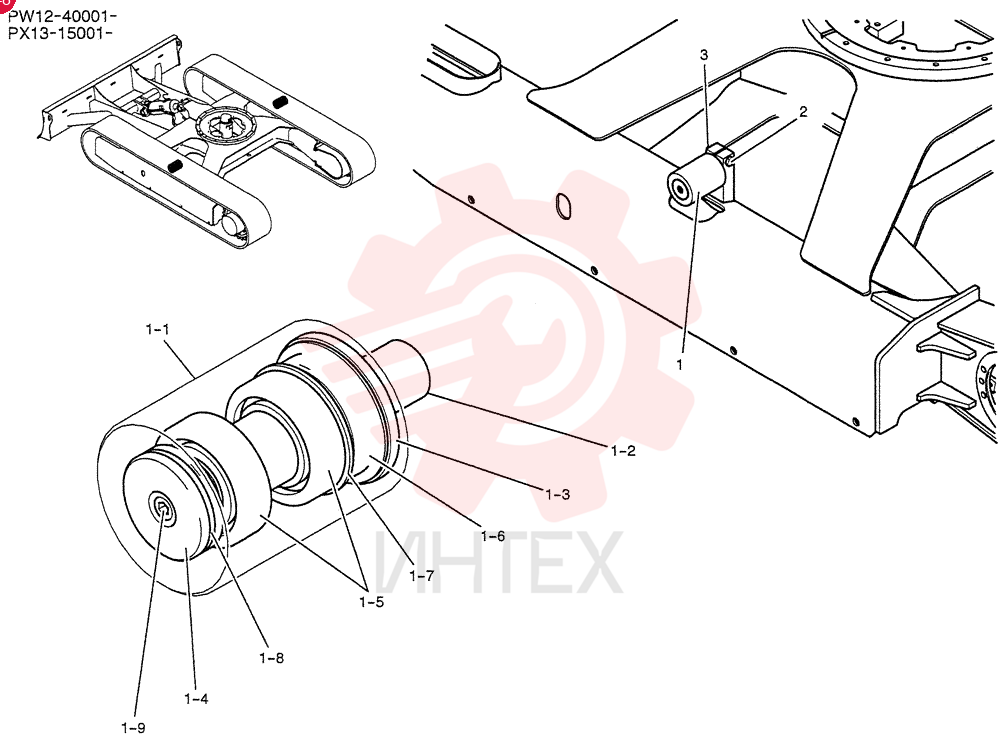 ROLLER ASSY. PW64D01017F1