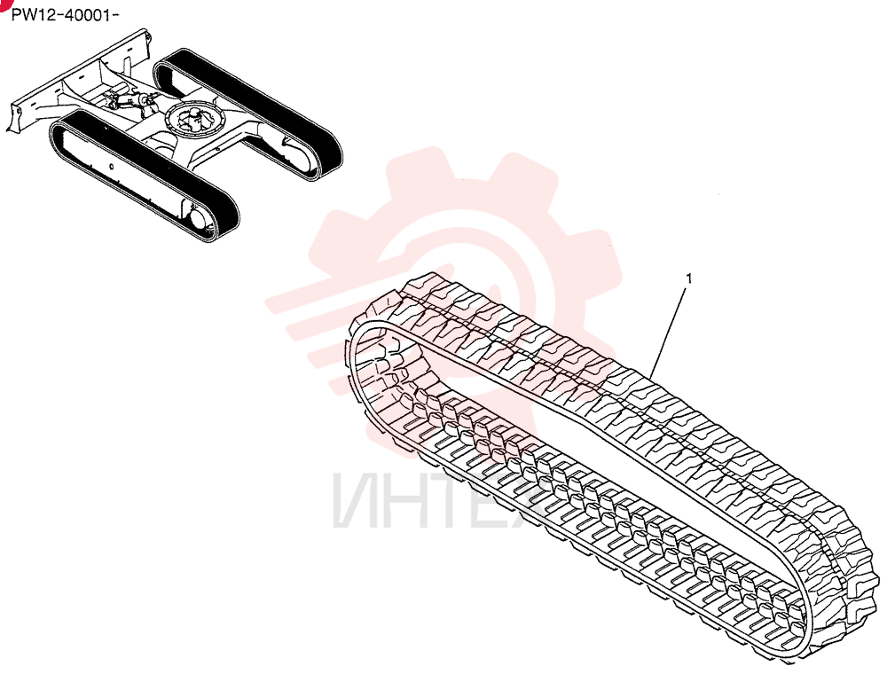RUBBER TRACK PW61D00027P1